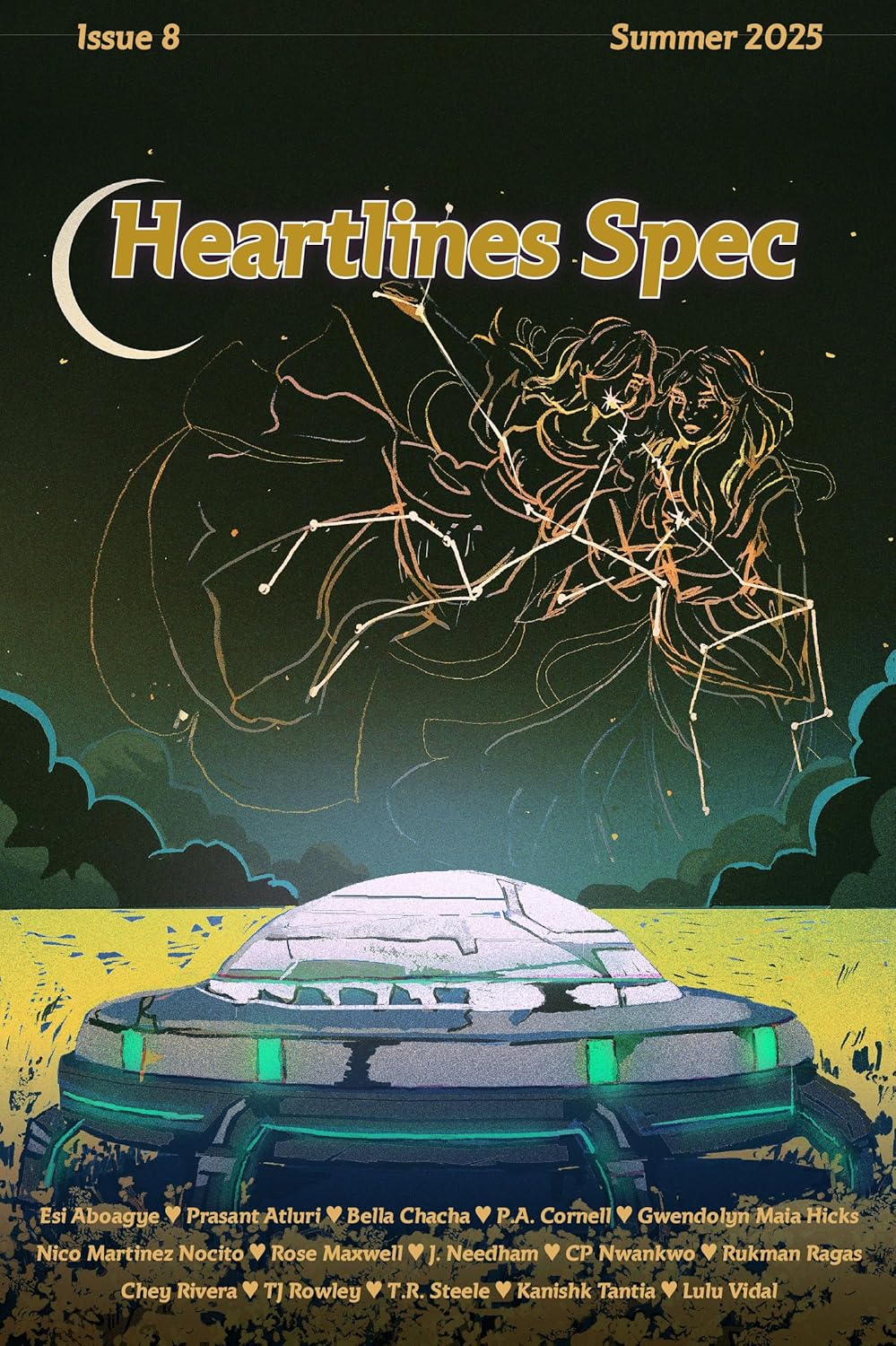 Cover of Heartlines Spec Issue 8, Summer 2025