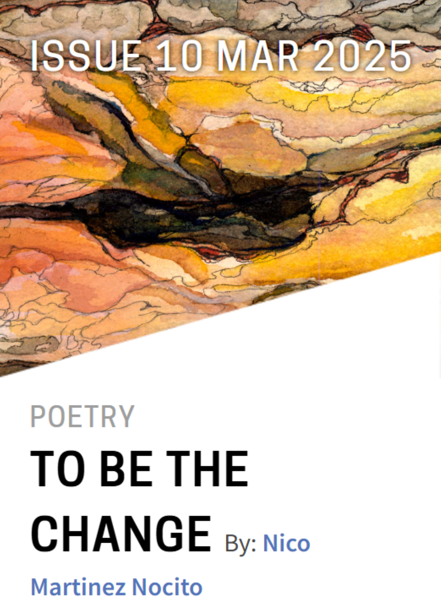 Screenshot of Strange Horizons website showing the title 'To Be the Change'